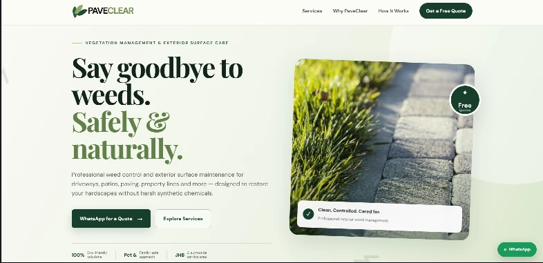 PaveClear website